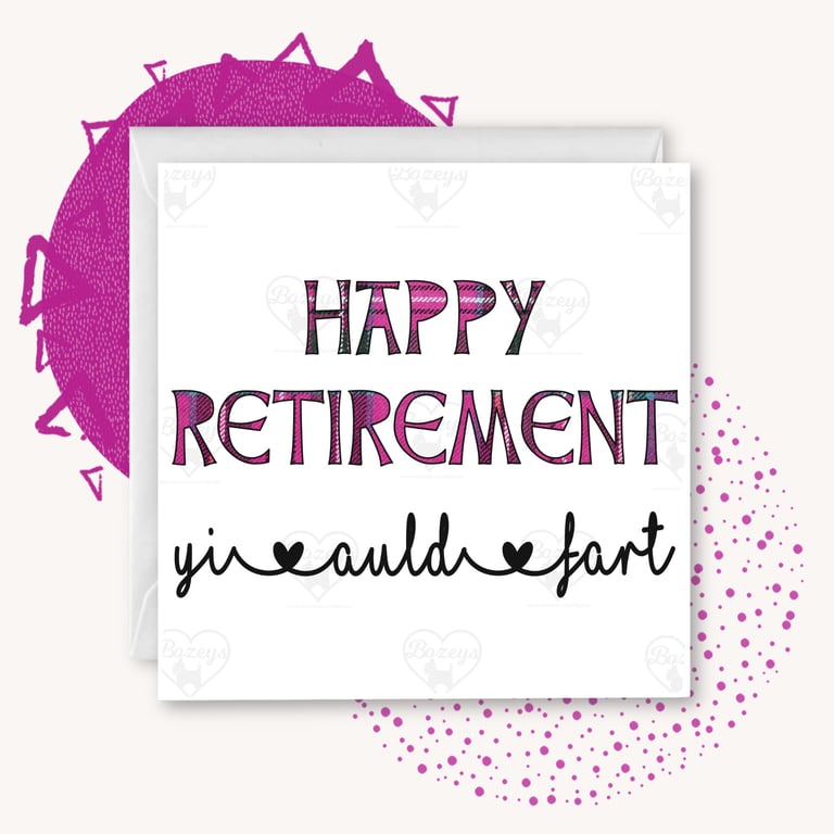 Happy Retirement! - Tartan Doric Card