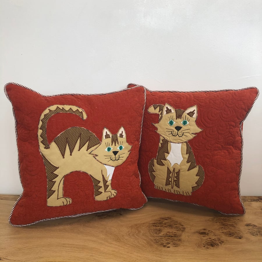 Tabby Cat Cushions 