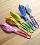 Rainbow Planner Clips, Paper Clips, Planner Addict Gift, Ribbon Clips - Image 1