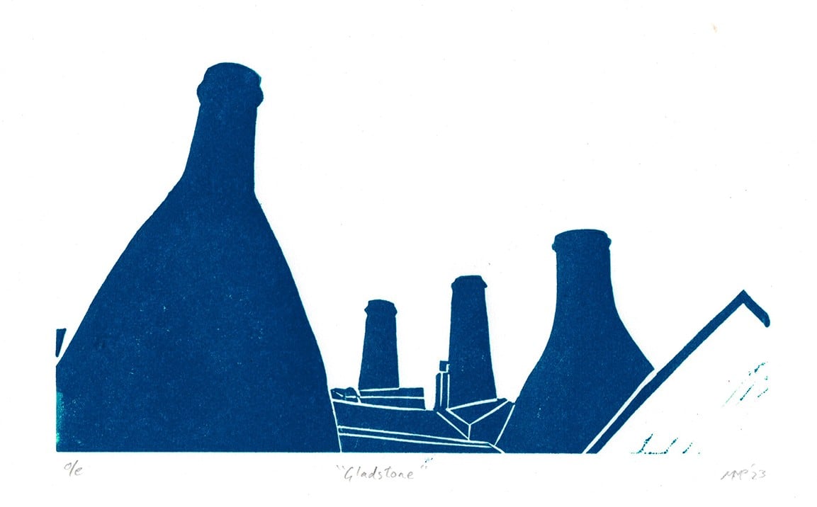 Gladstone original linocut