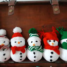 An adorable Snowman Christmas Tree decoration Choose your favourite 