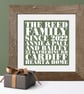 Heart and Home Personalised Print  - available in any colour - Image 8