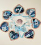 Seaside hessian hearts bunting  - Image 1