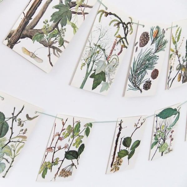 Tree Bunting - paper Bunting - eco-friendly bunting - wedding decor