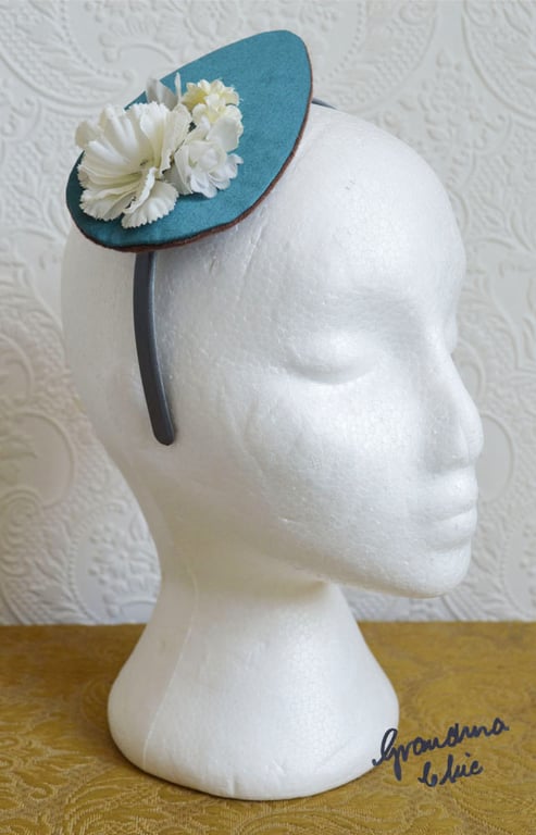 Handmade Fascinator 'Teal'