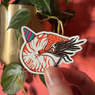 Party Nautilus Lino Print Vinyl Sticker
