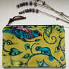 Rousseau velvet zip pouch