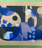 Donkey Abstract No.1 three-colour A2 screen-print - Image 2