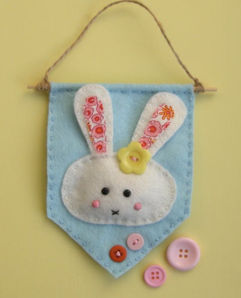 Sewing kit - craft kit  Make a bunny banner