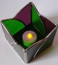 STAINED GLASS TEA LIGHT CANDLE HOLDER - Image 4