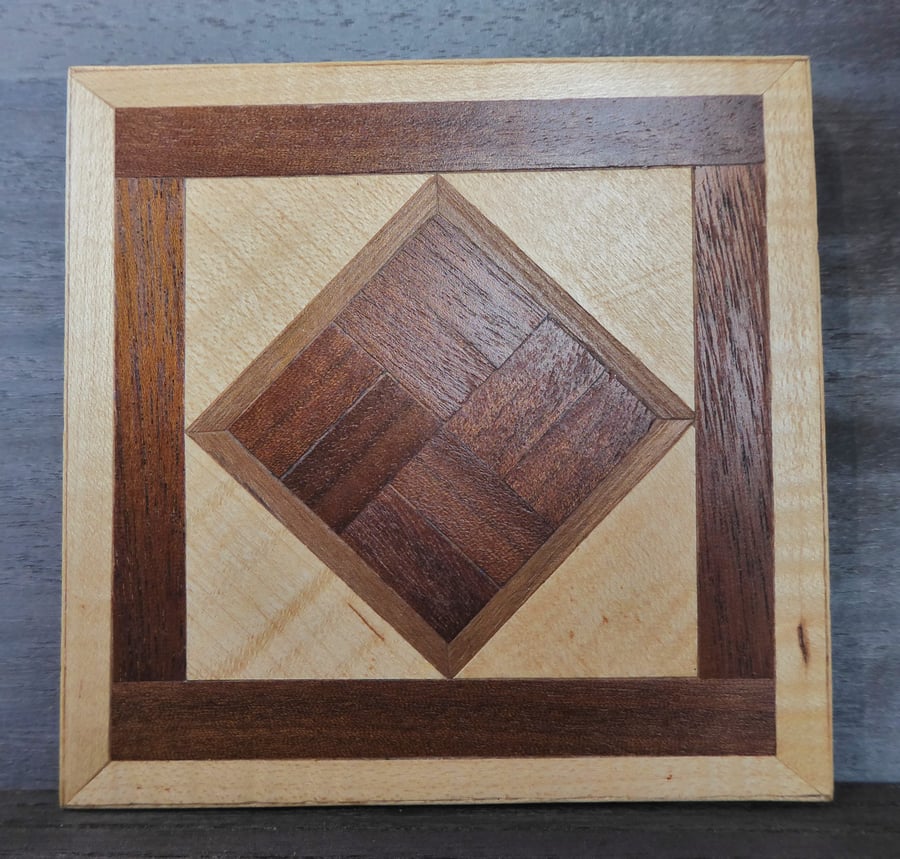 wood veneer coaster