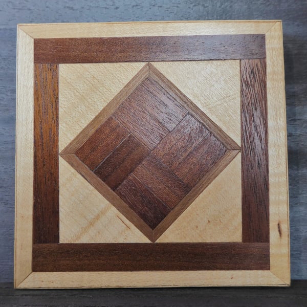 wood veneer coaster