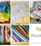 Colourful Square Lap Blanket, Crochet Knee Warmer - Image 8