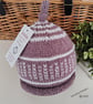 Designer Baby Knotted Fairisle Rolled Beanie Hat 12 - 18 months size  - Image 1