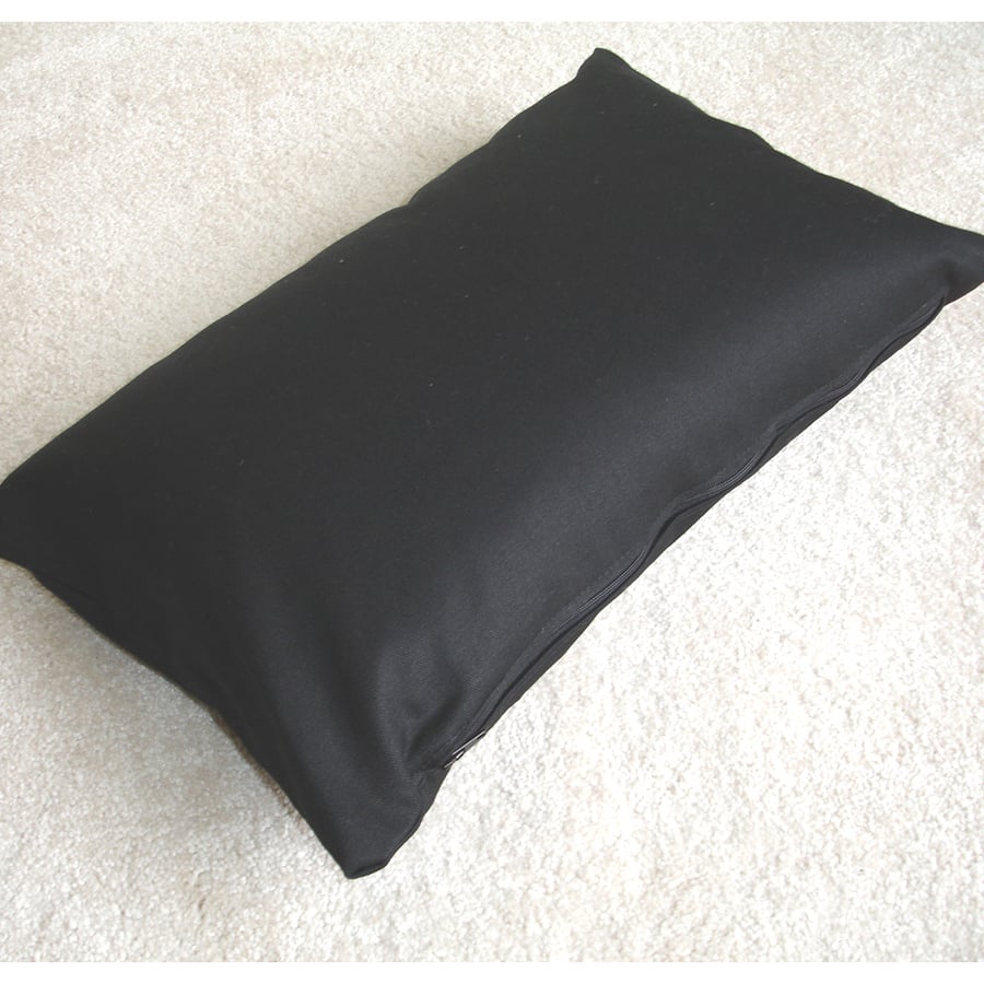 Tempur Travel Pillow Cover Black 16"x10" 16x10