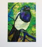 Magpie Print - Magnificent Mischievous Magpie  - Image 2