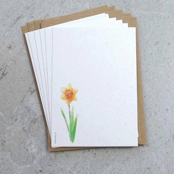 Postcards (pk of 6) Daffodil Ecofriendly 