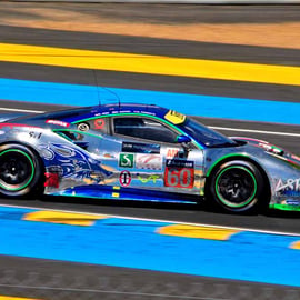 Ferrari 488 GTE no60 24 Hours of Le Mans 2017 Photograph Print