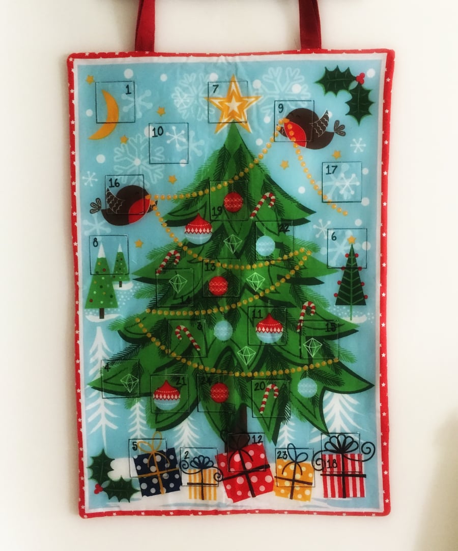 Reusable fabric advent calendar Christmas Tree