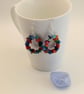 Colourful shell loop earrings - Image 1