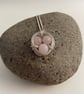 Rose Quartz Nest Necklace, sterling silver - Image 4