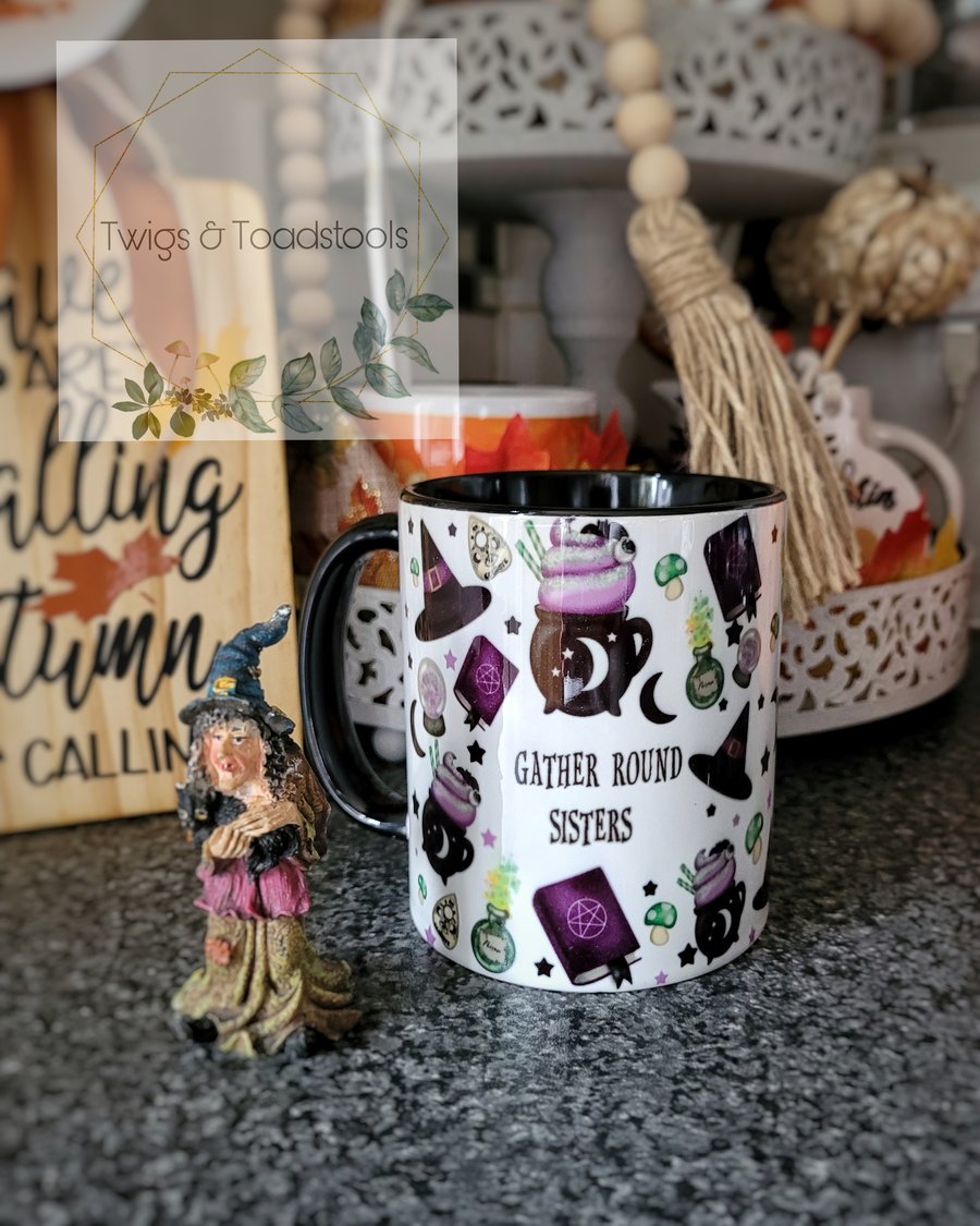 Witch theme personalised mug 