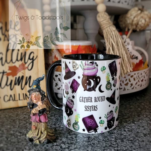 Witch theme personalised mug 