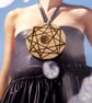 Sacred geometry pendant, wooden pendant, light codes - Image 1