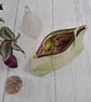 Hand Printed Linen Zipped Cosmetic Bag