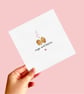 Chicken Nugget Anniversary Card, Nugs and Kisses, Food Pun Card. - Image 3