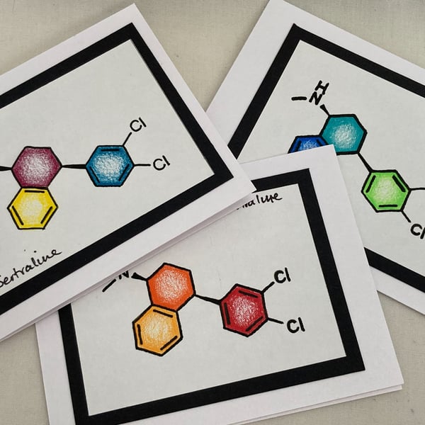 Sertraline small greetings card