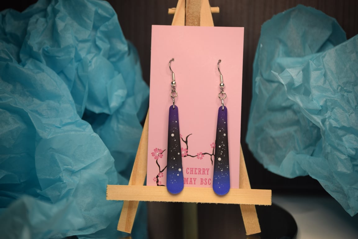 Galaxy drop dangle earrings