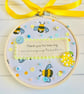 Thank You for Bee-ing An Amazing Teacher Embroidery Hoop - Image 3
