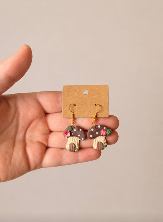 Toadstool earrings 
