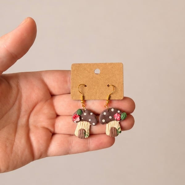 Toadstool earrings 