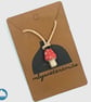 Domed top Toadstool Ceramic Necklace - Image 1