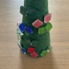 Beautiful square glass earrings for pierced ears in various colours