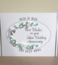 Personalised Handmade Silver Wedding Anniversary Card - 25th Keepsake - Image 4