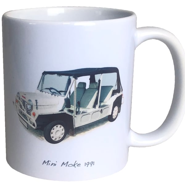 Mini Moke (Cagiva) 1991 - 11oz Ceramic Mug - A Fun Vehicle for the Impractical.