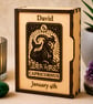 Personalised Zodiac Keepsake Box – Wooden Star Sign Gift with name and Date