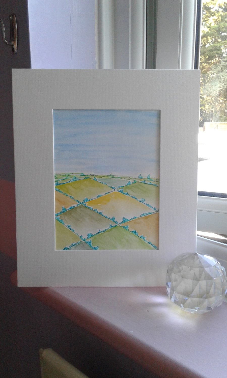 Fields - original watercolour