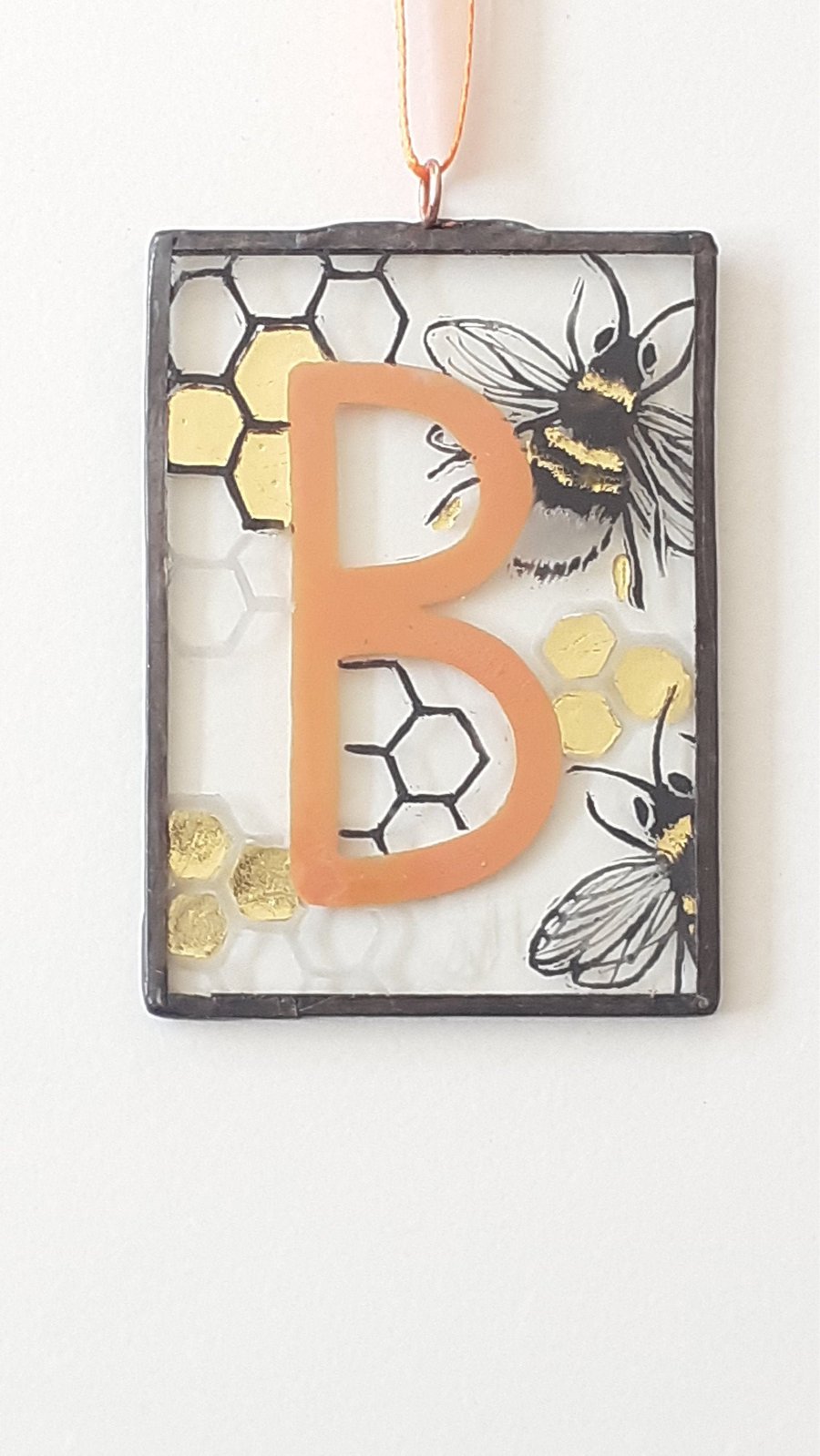 Stained Glass BumbleBee SunCatcher