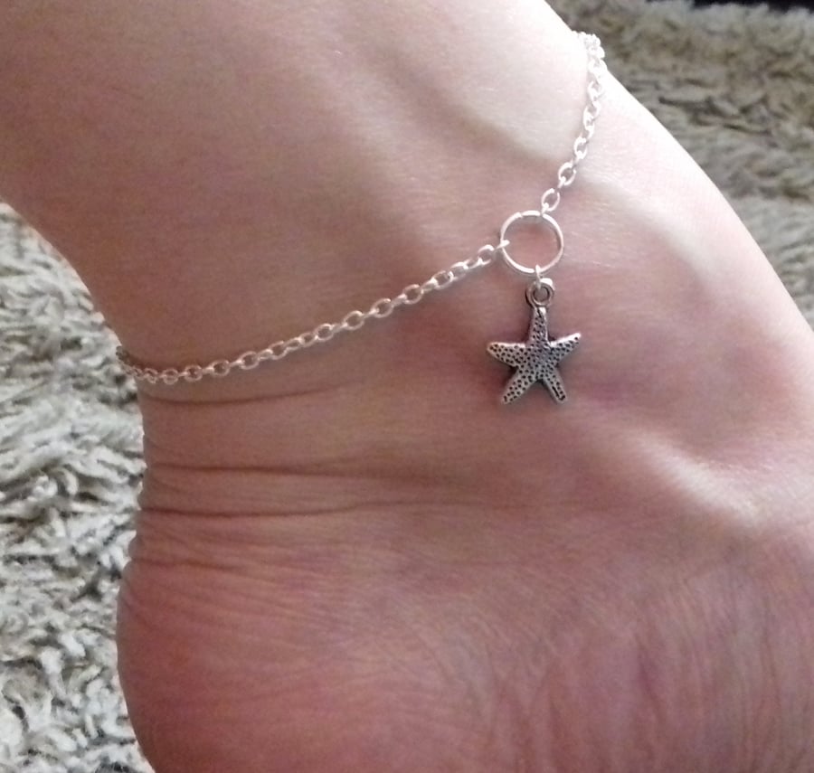 Starfish Charm Beach Holiday Anklet Ankle Bracelet