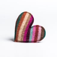 Merino Lambswool lavender filled heart