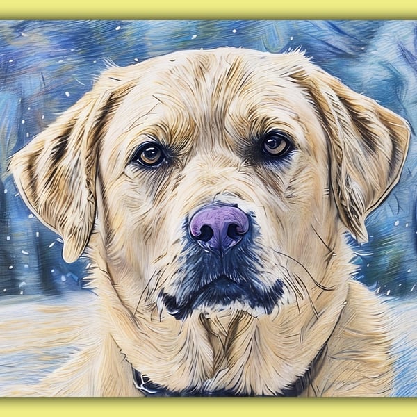  Archie The Labrador Greeting Card A5