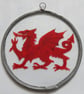 Suncatcher - Red Welsh Dragon - small 