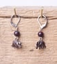 Little elephant earrings with jasper gemstones  - Cute boho jewelry - Image 3