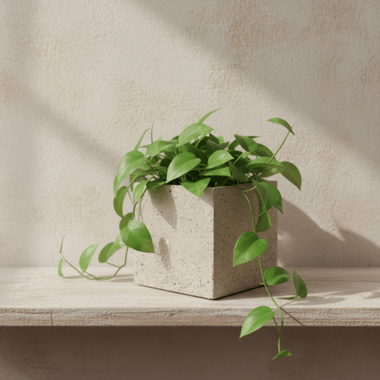 Square Concrete and Granite Plant Pot - Terrazzo Planter Cube cpp14
