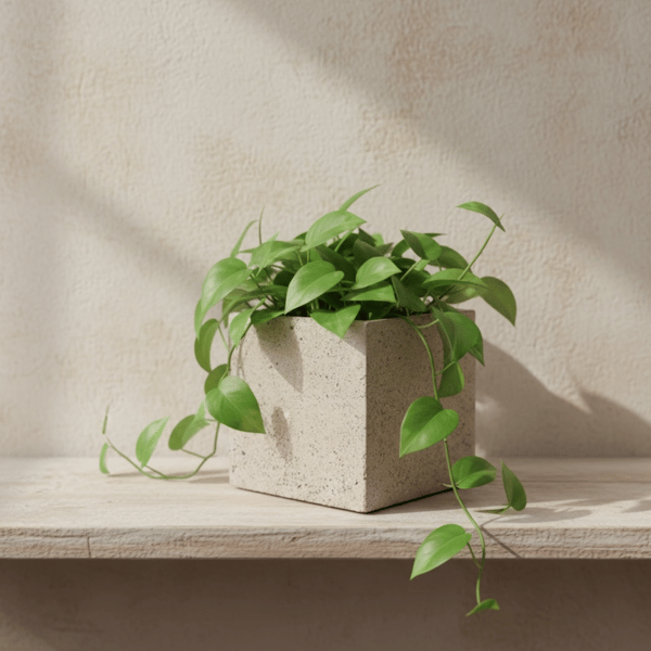 Square Concrete and Granite Plant Pot - Terrazzo Planter Cube cpp14