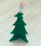Small Felt Festive Tree Shaped Christmas Decoration. - Image 4